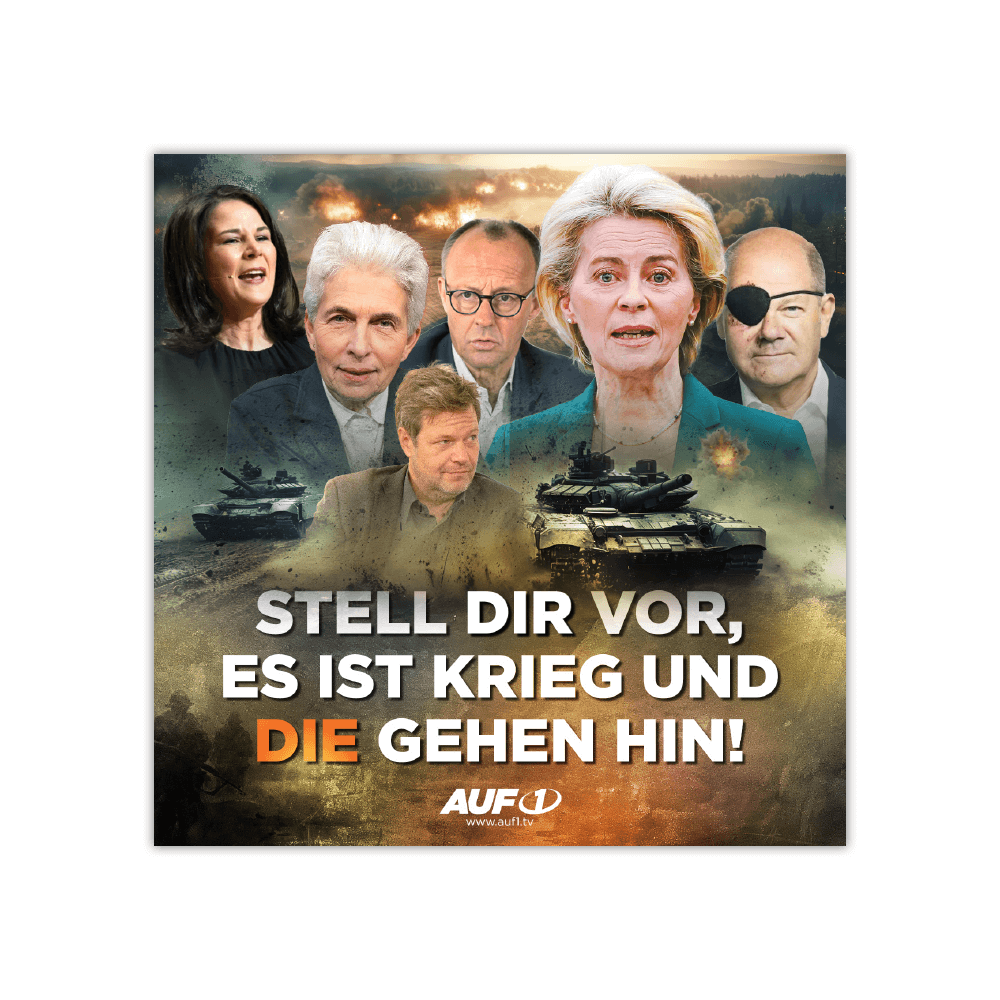 Aufkleber „Stell dir vor, es ist Krieg“