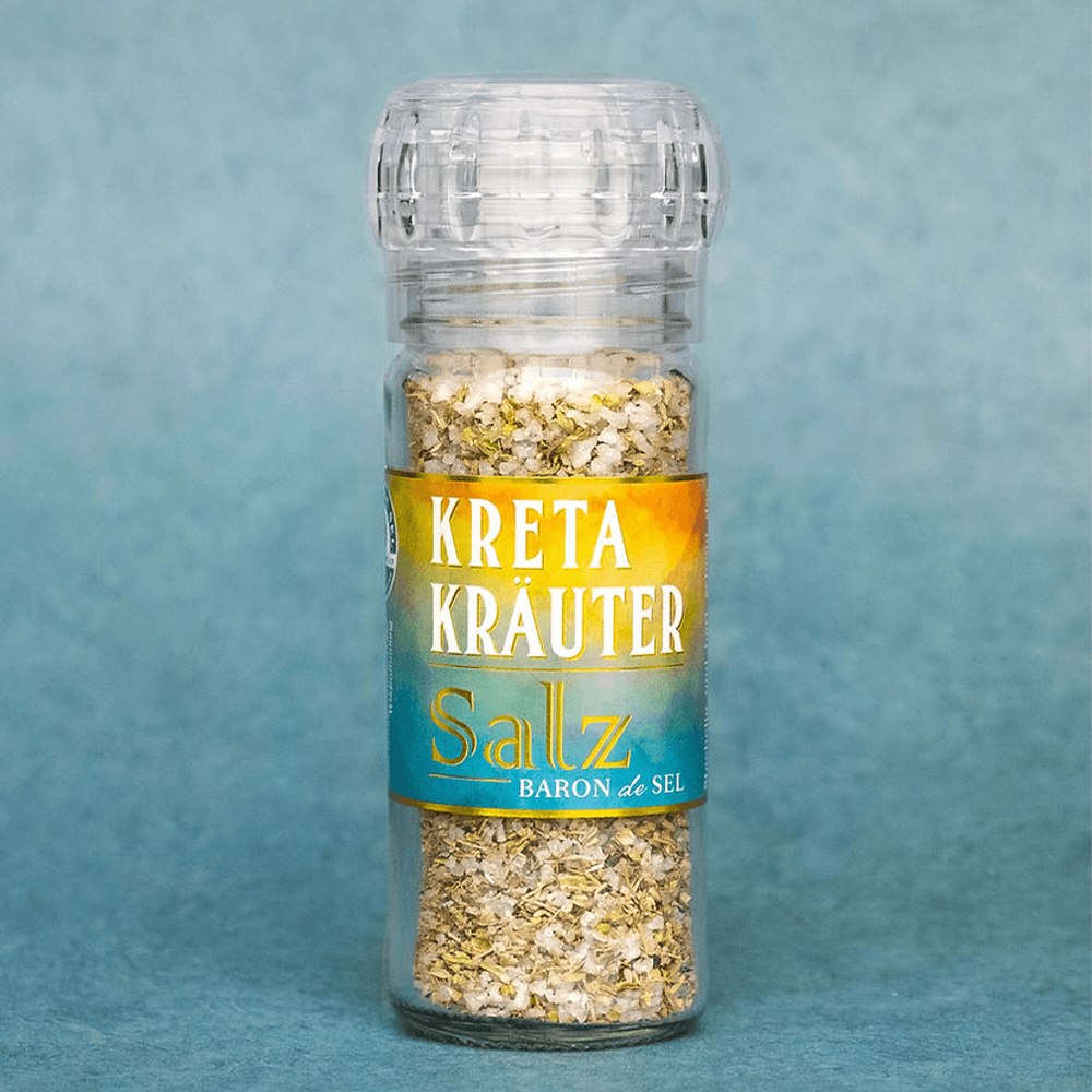 Kreta Kräuter Salz Keramikmühle (80g) – AUF1 Shop