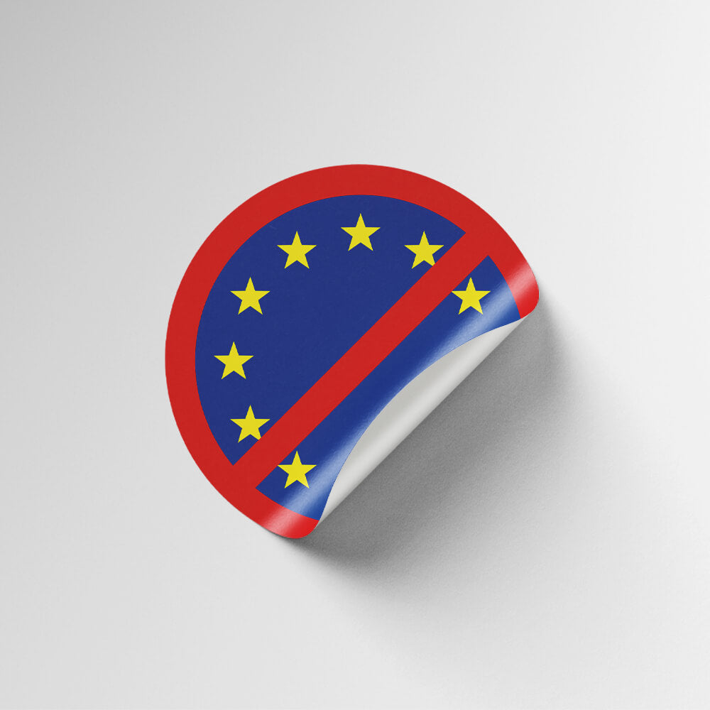 Aufkleber „Anti EU“