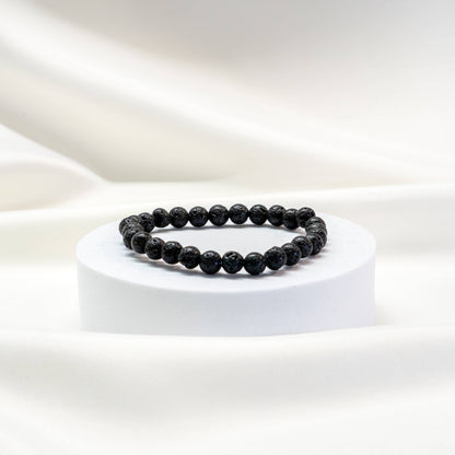 Armband Lavastein schmal