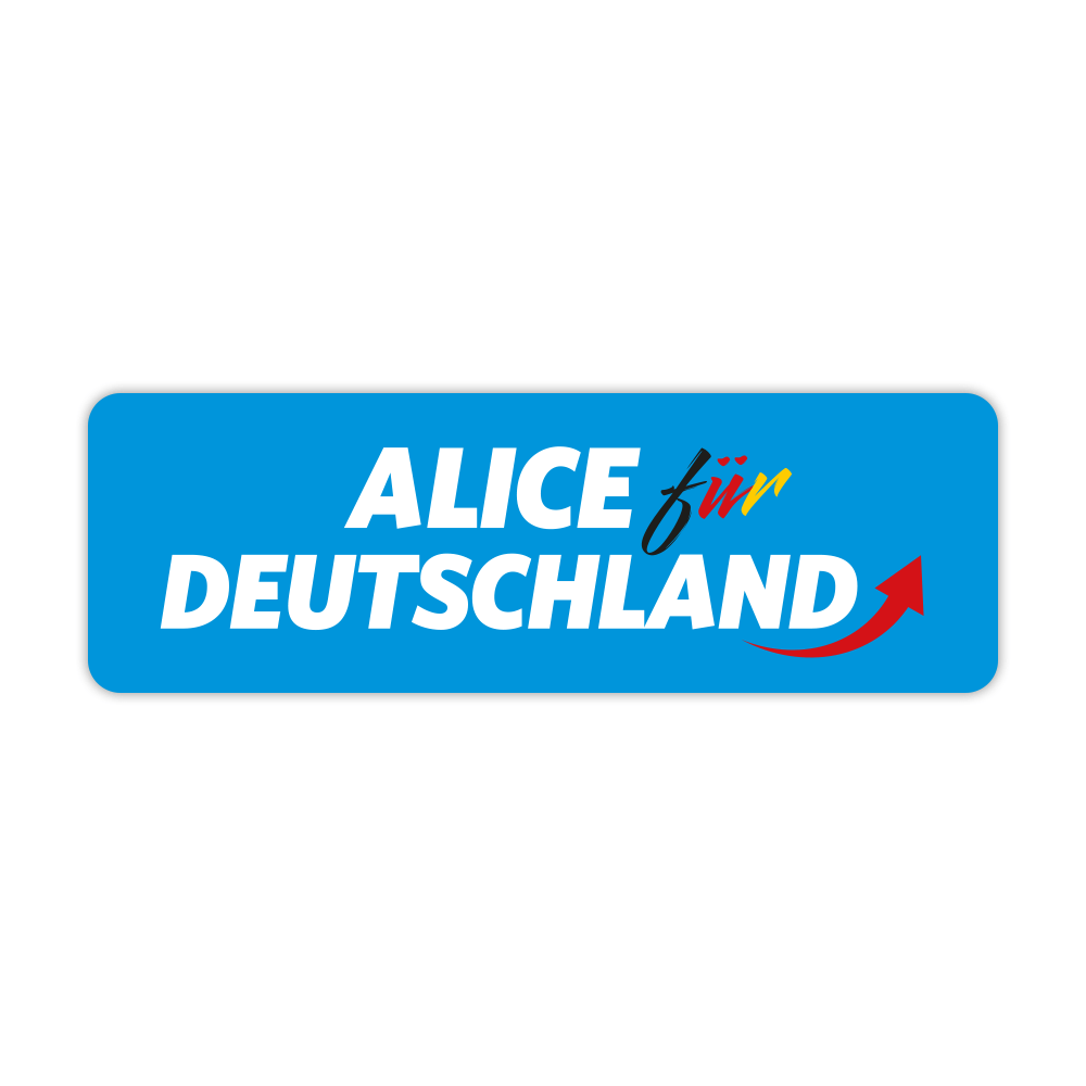 Aufkleber „Alice für Deutschland“