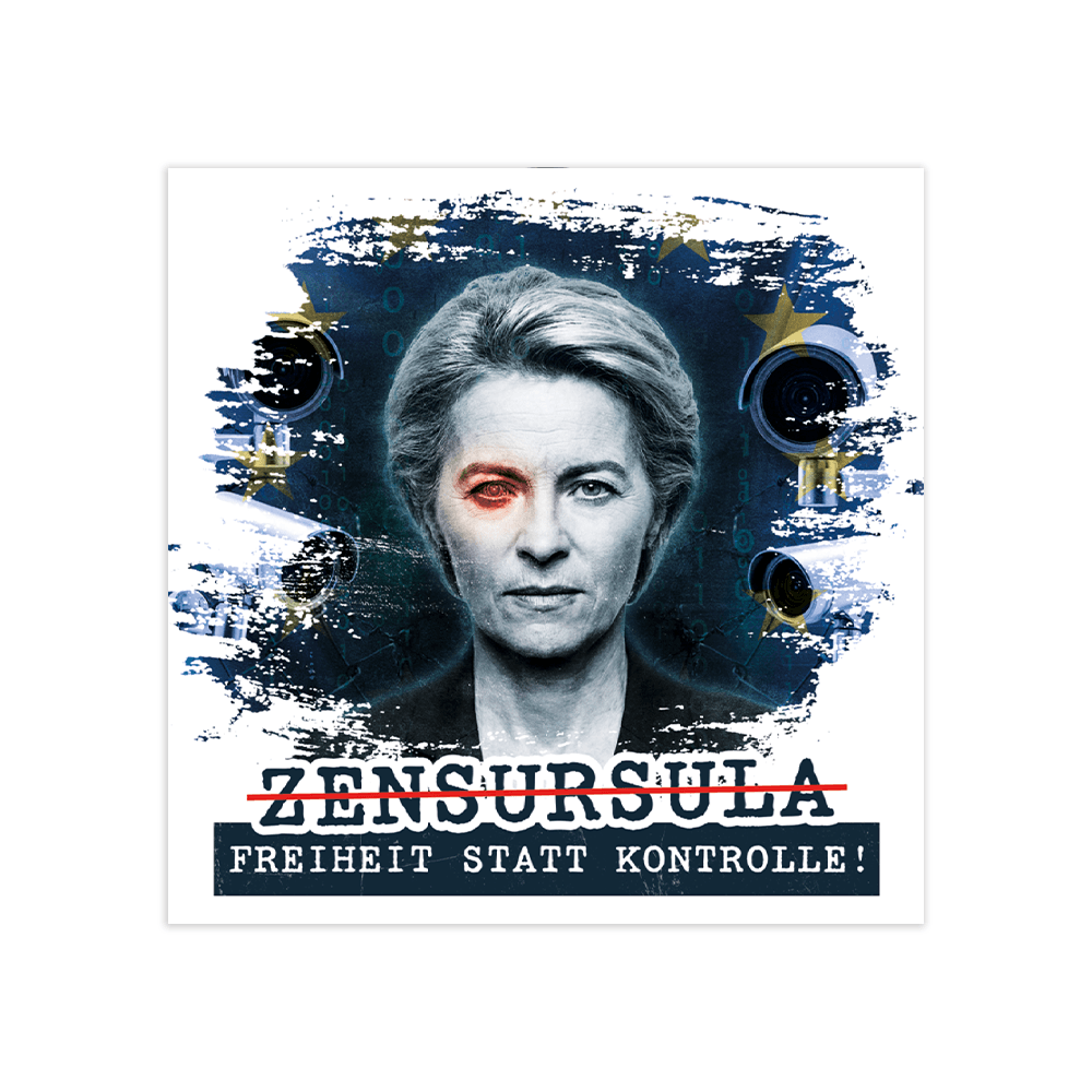 Aufkleber „Zensursula“