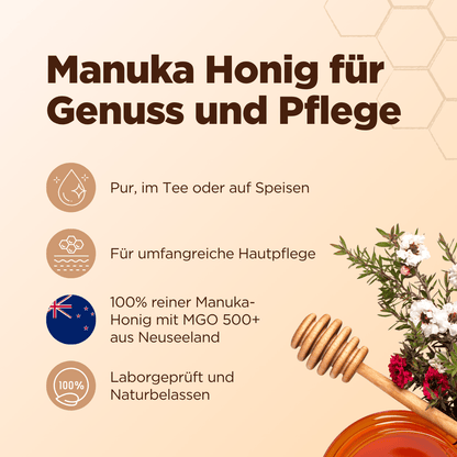 Manuka Honig mit MGO 500+