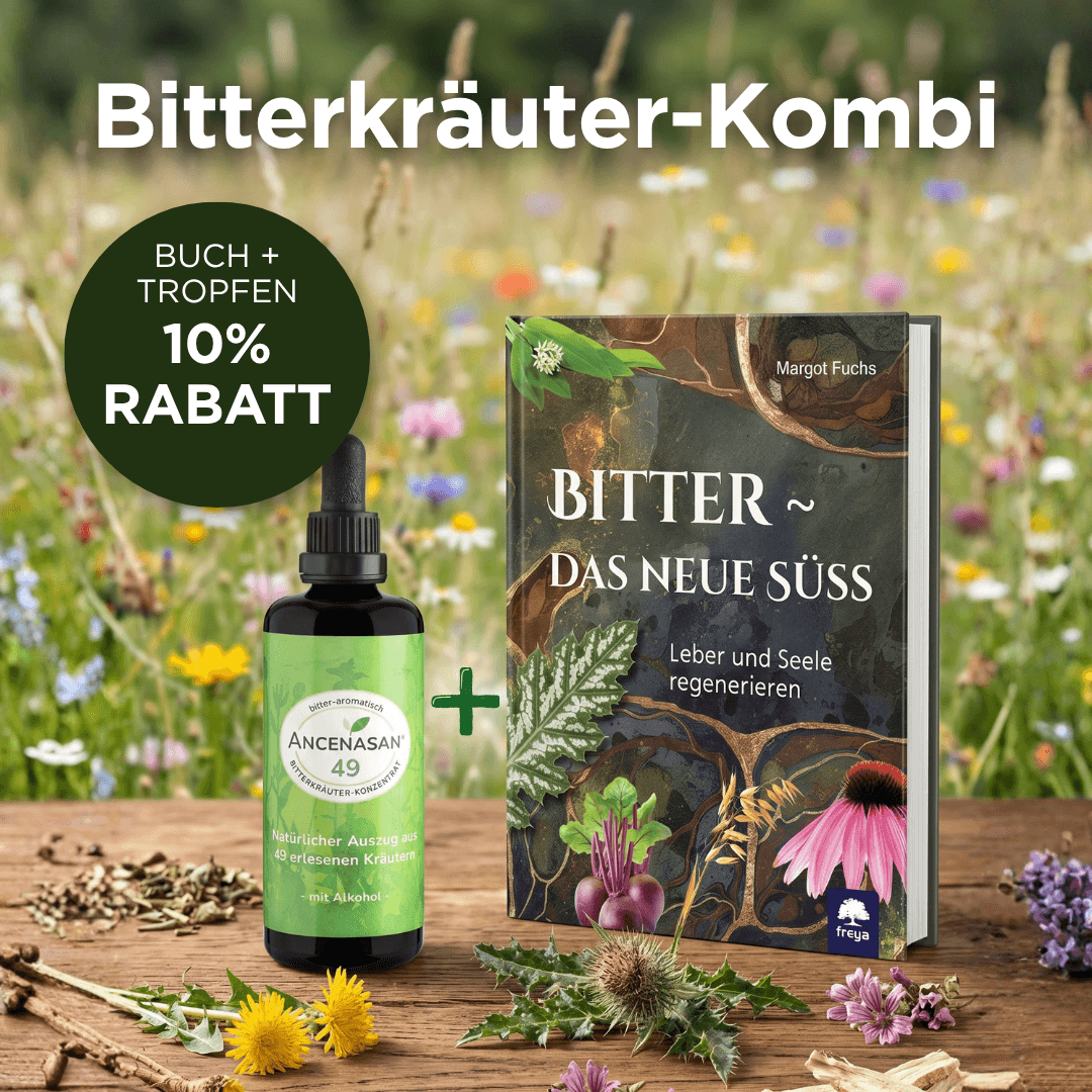 Bitterkräuter-Kombi mit Buch und Tropfen