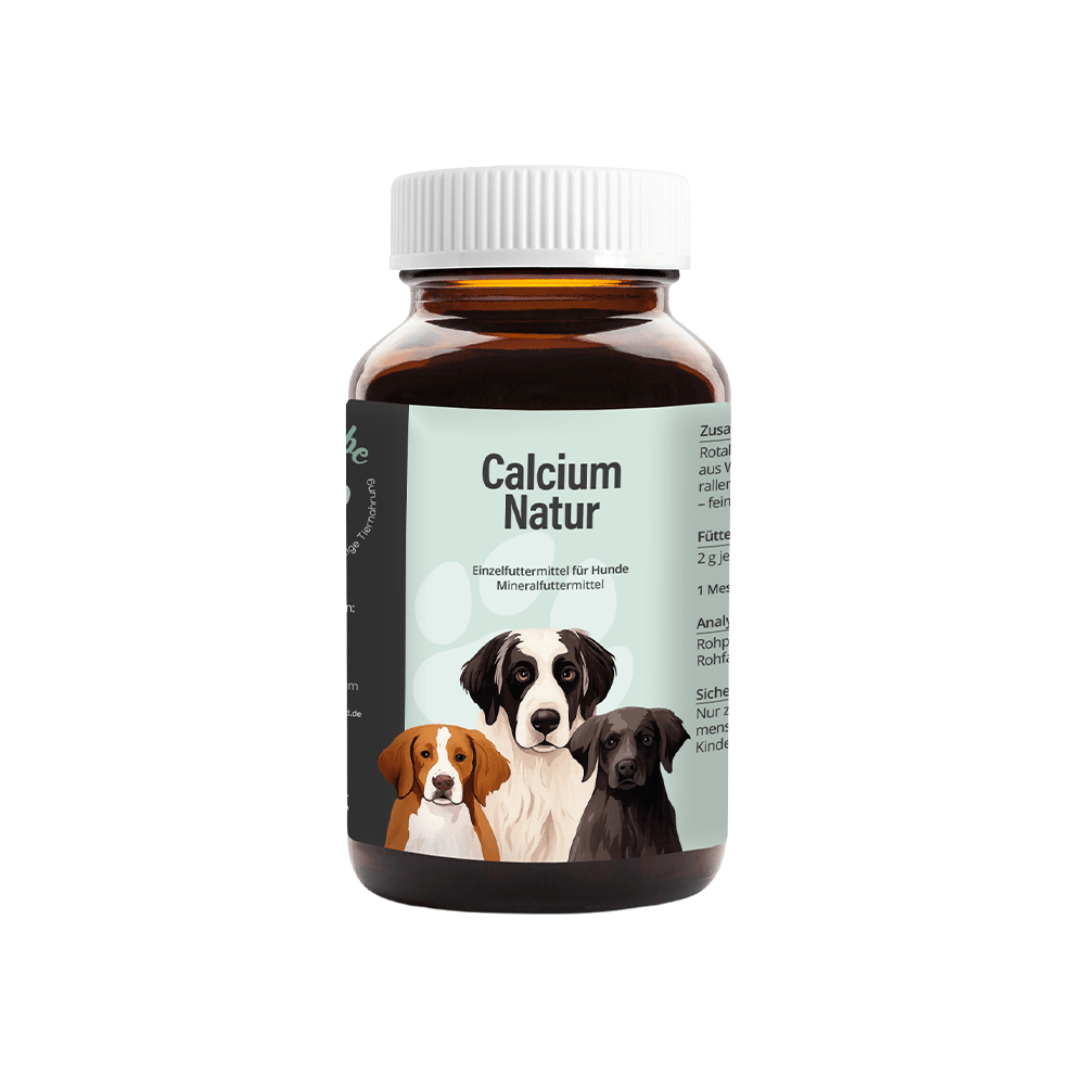 Calcium Natur Pulver für Hunde