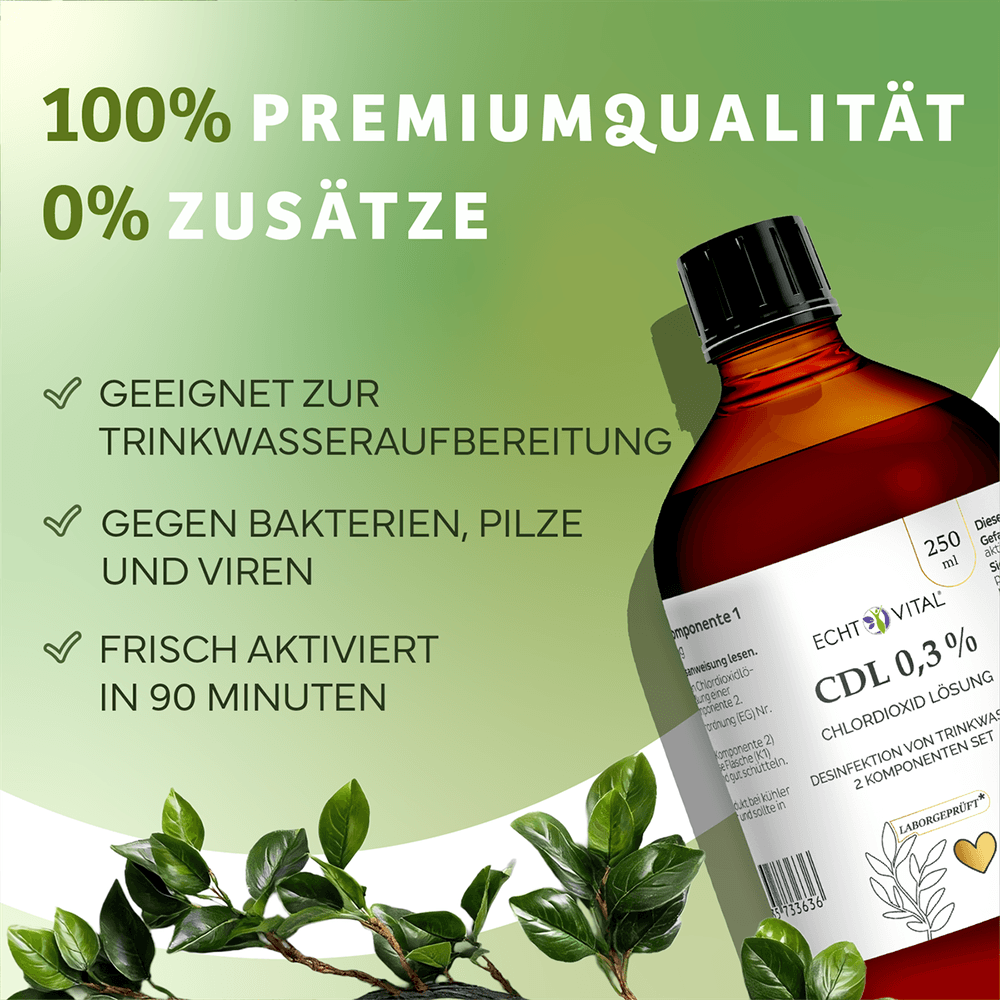 CDL/CDS Chlordioxid 0,3% 2-Komponenten-Lösung zur Selbstherstellung