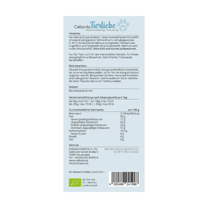 Bio-Schwarzkümmelöl für Tiere