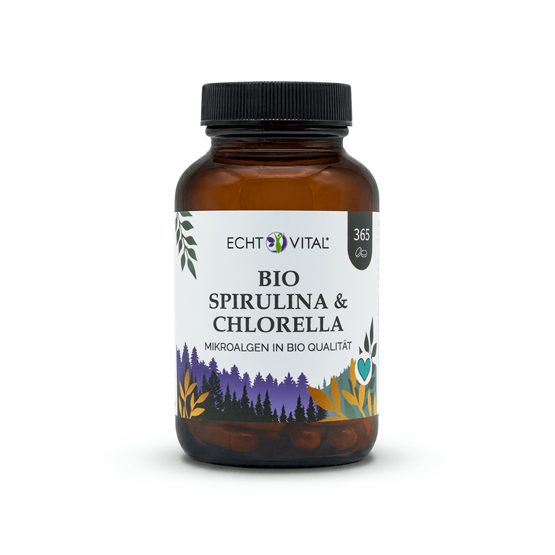 Bio Spirulina und Chlorella Presslinge 1:1