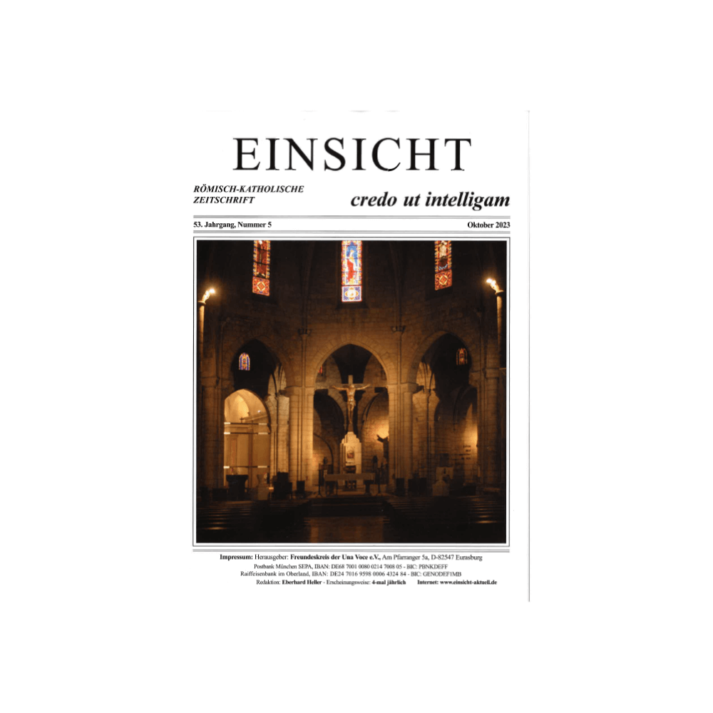 EINSICHT röm.-kath. Zeitschrift Nr. 5, Oktober 2023