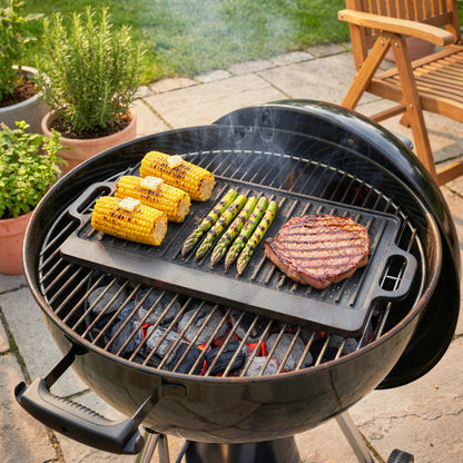 Grillplatte aus Gusseisen