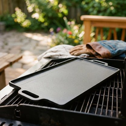 Grillplatte aus Gusseisen