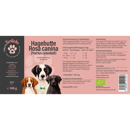 Hagebutten Pulver für Hunde