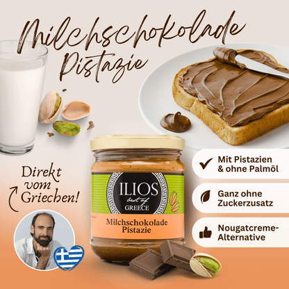Milchschokolade-Pistaziencreme