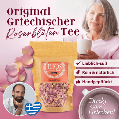 Griechischer Rosenblüten Tee