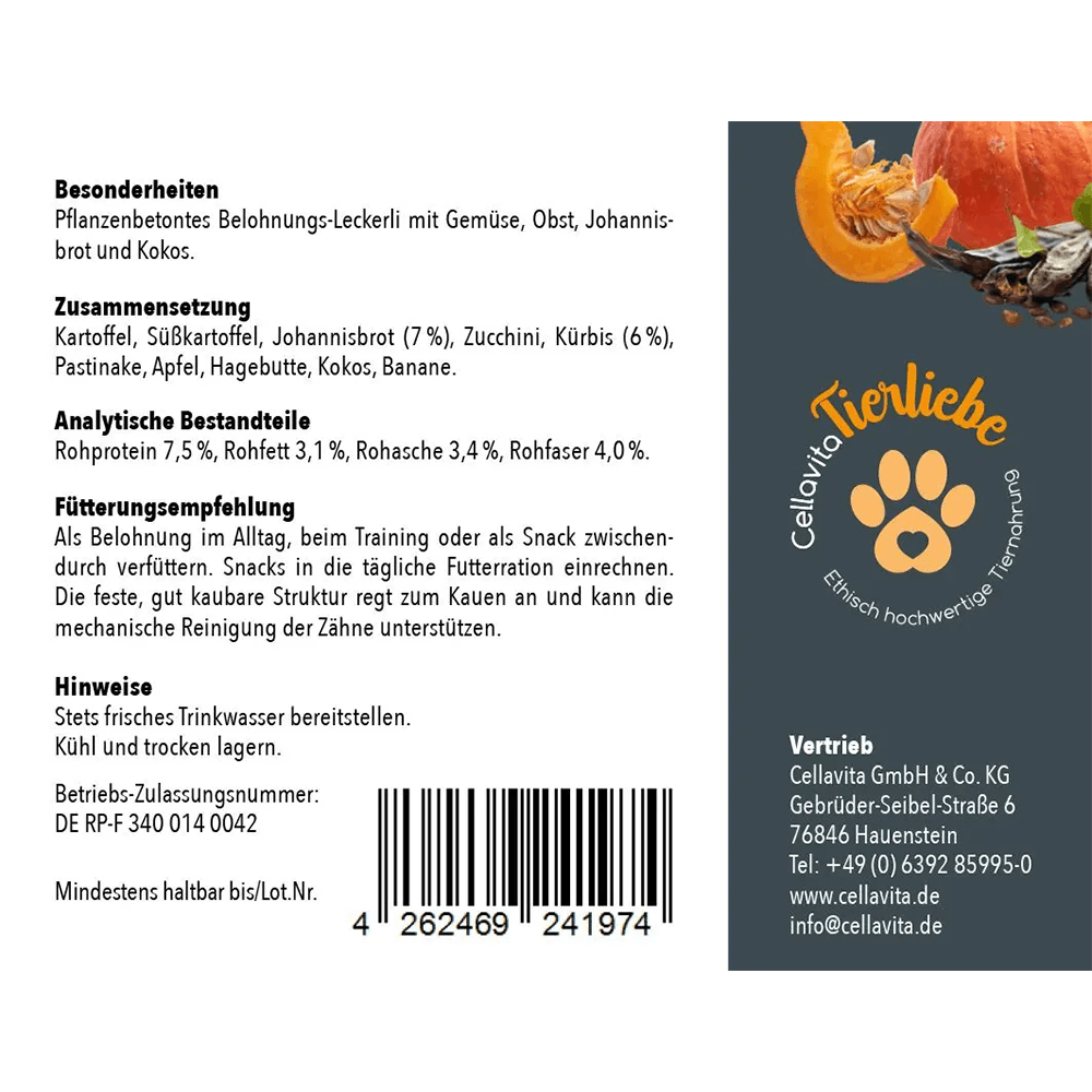 Johannisbrot, Kürbis & Co Leckerlis für Hunde