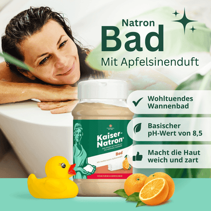 Kaiser Natron Bad mit Apfelsinenduft