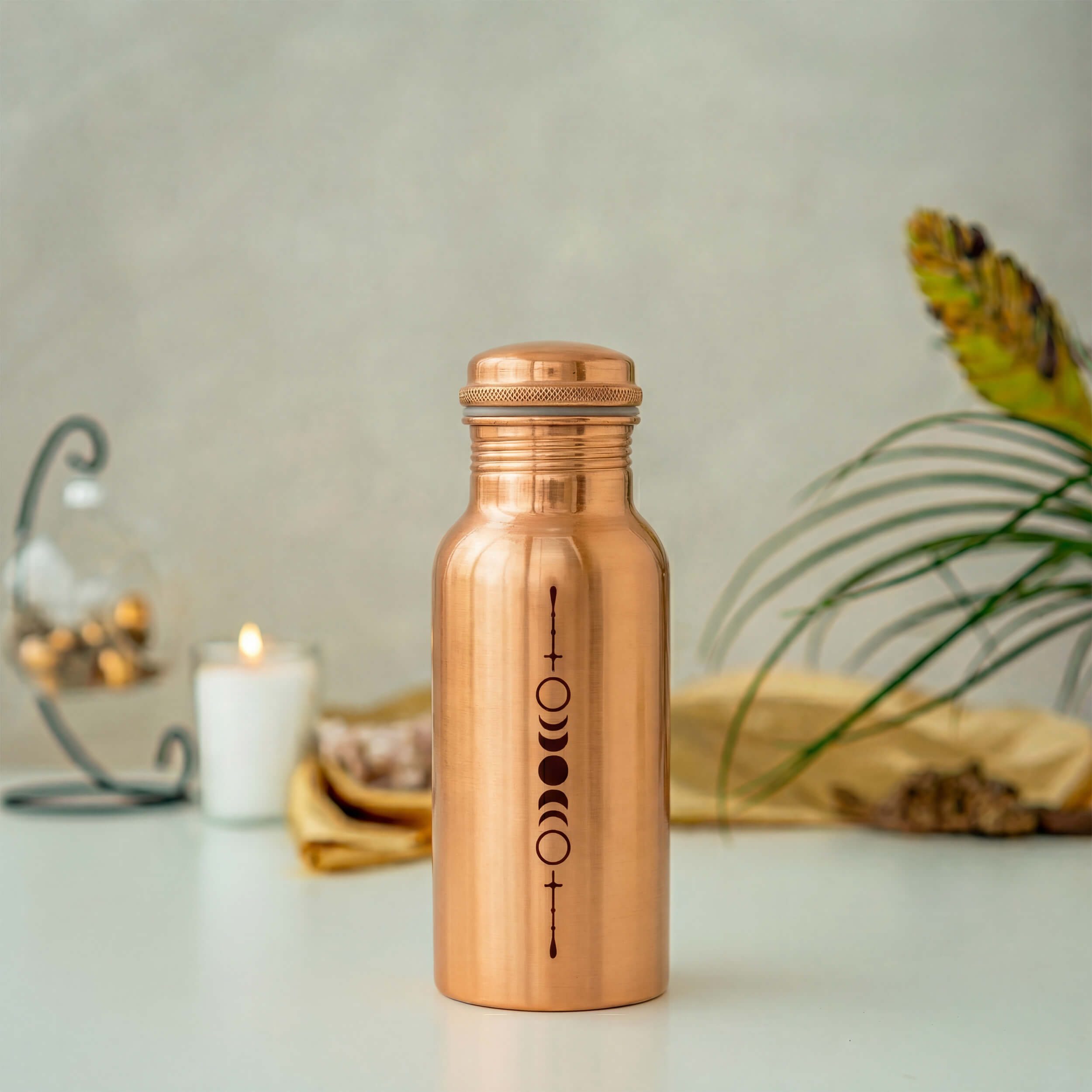 Kupferflasche „Mondphasen“