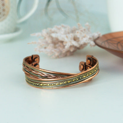 Magnetisches Kupferarmband (Set mit 2 Stück)