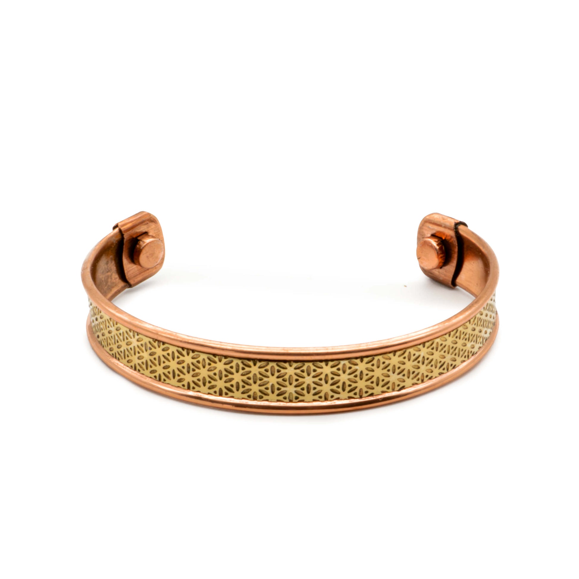 Magnetisches Kupferarmband Blume des Lebens