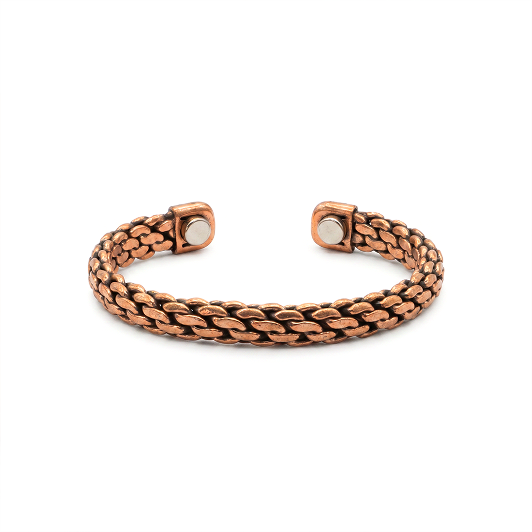 Magnetisches Kupferarmband geflochten