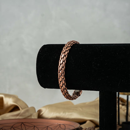 Magnetisches Kupferarmband geflochten