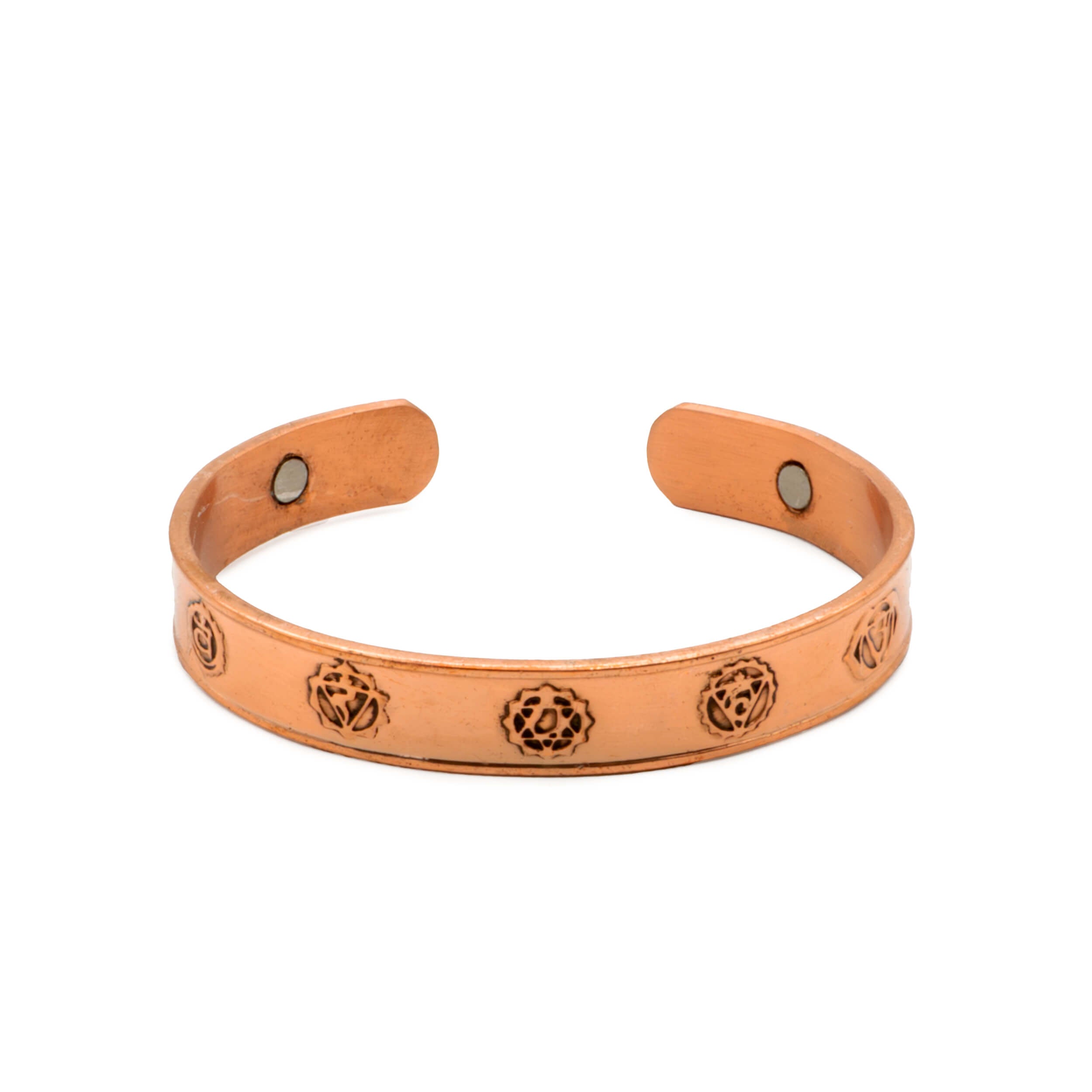 Magnetisches Kupferarmband mit Chakrasymbolen