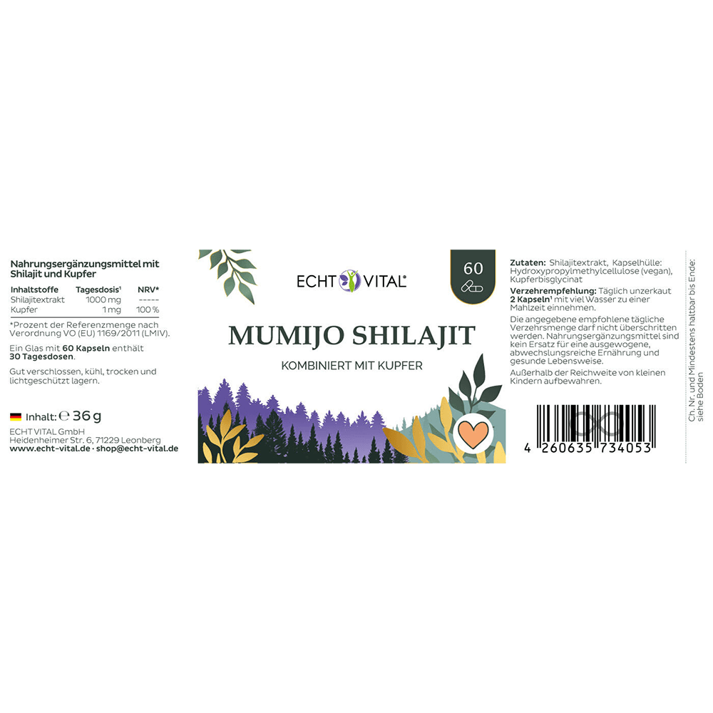 Mumijo Shilajit Kapseln