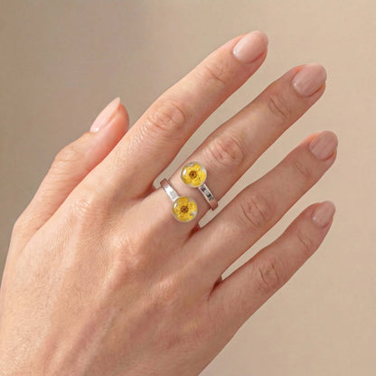 Ring mit gelber Spiere