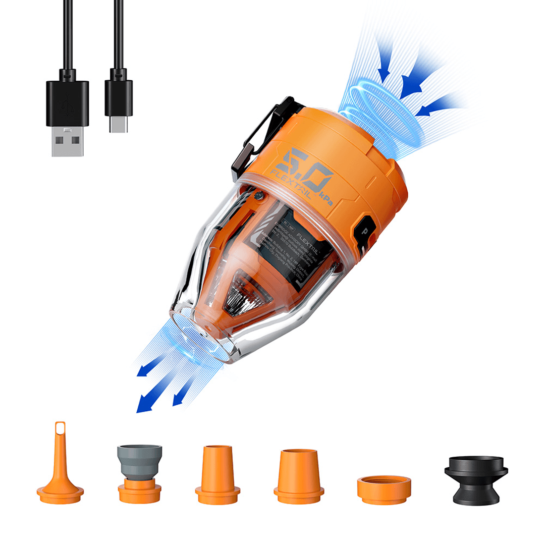 Tragbare elektrische Luftpumpe mit LED-Leuchte