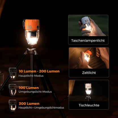 Tragbare elektrische Luftpumpe mit LED-Leuchte