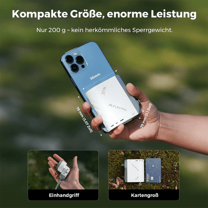 Tragbare Sofortdusche für unterwegs mit Akku und USB-C