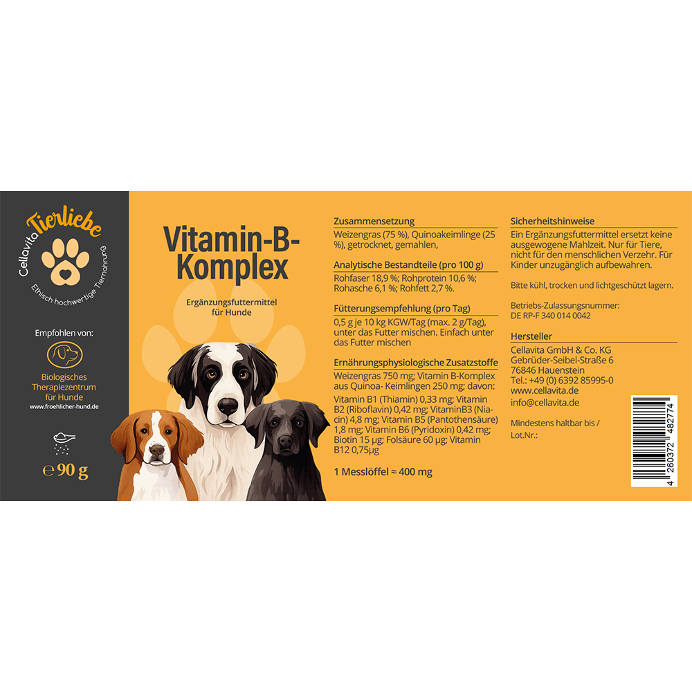 Vitamin B-Komplex Pulver für Hunde