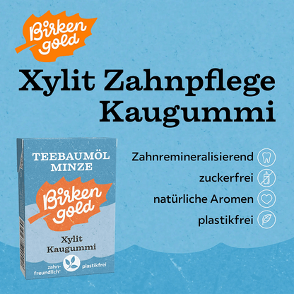 Xylit Kaugummi Teebaumöl Minze