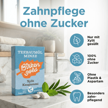 Xylit Kaugummi Teebaumöl Minze